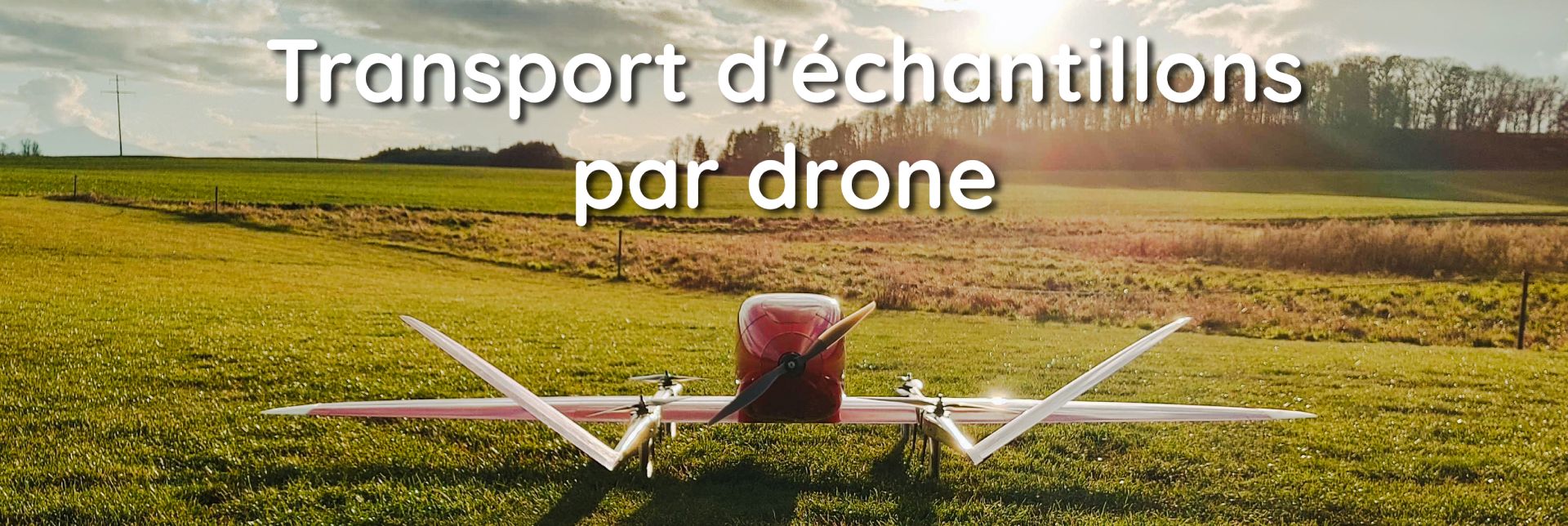 Transport d’échantillons par drone